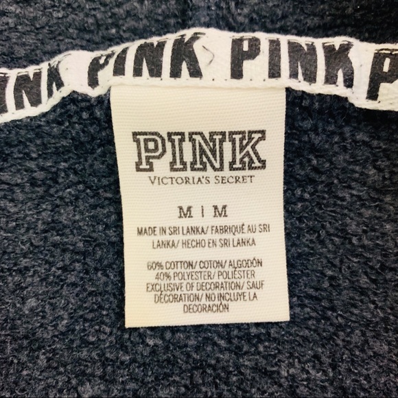 Victoria Secret Pink half zip hoodie size medium - Picture 4 of 4